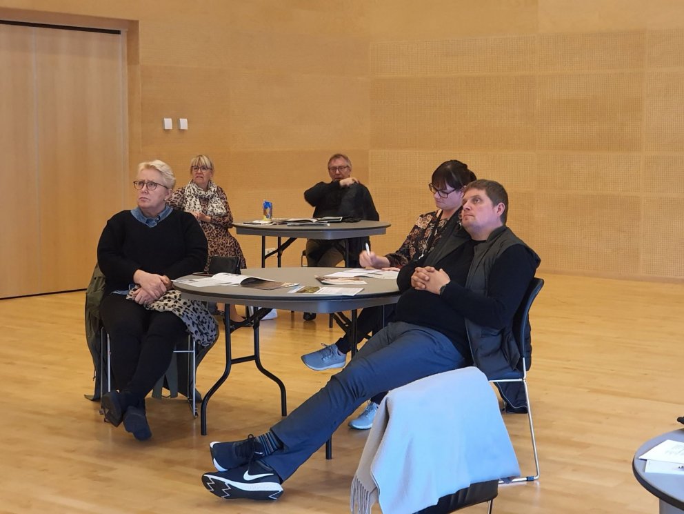 Hluti fundarmanna, Ómar, Brynja, Ólöf, Ívar og Ágústa