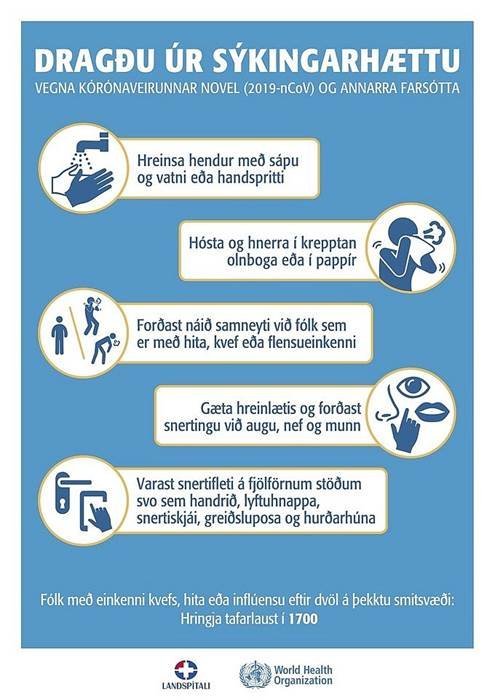 Upplýsingasíða um Covid 19