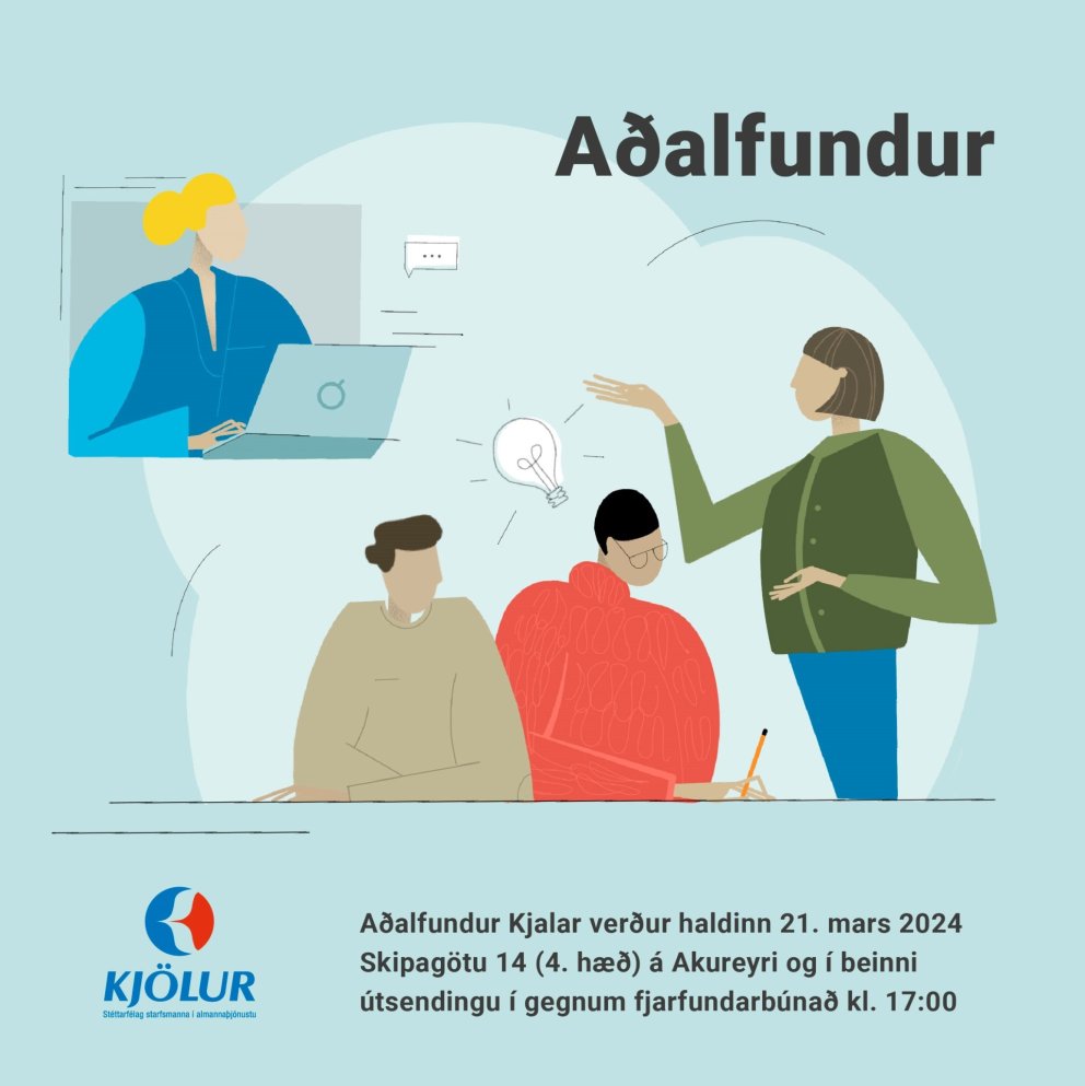 Aðalfundur Kjalar er á morgun 21. mars 2024