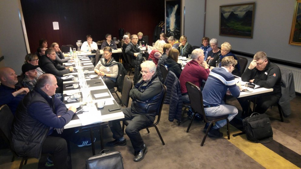 Trúnaðarmenn á fundi á Hótel KEA 26. nóvember 2019