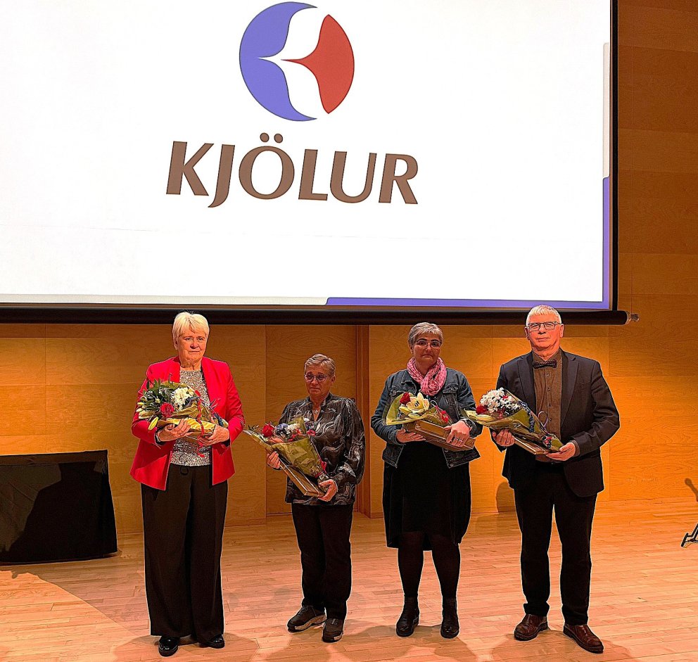 Frá vinstri , Arna Jakobína Björnsdóttir, Ingunn Jóhannesdóttir, Kristín Sigurðardóttir og Árni Egil&hellip;