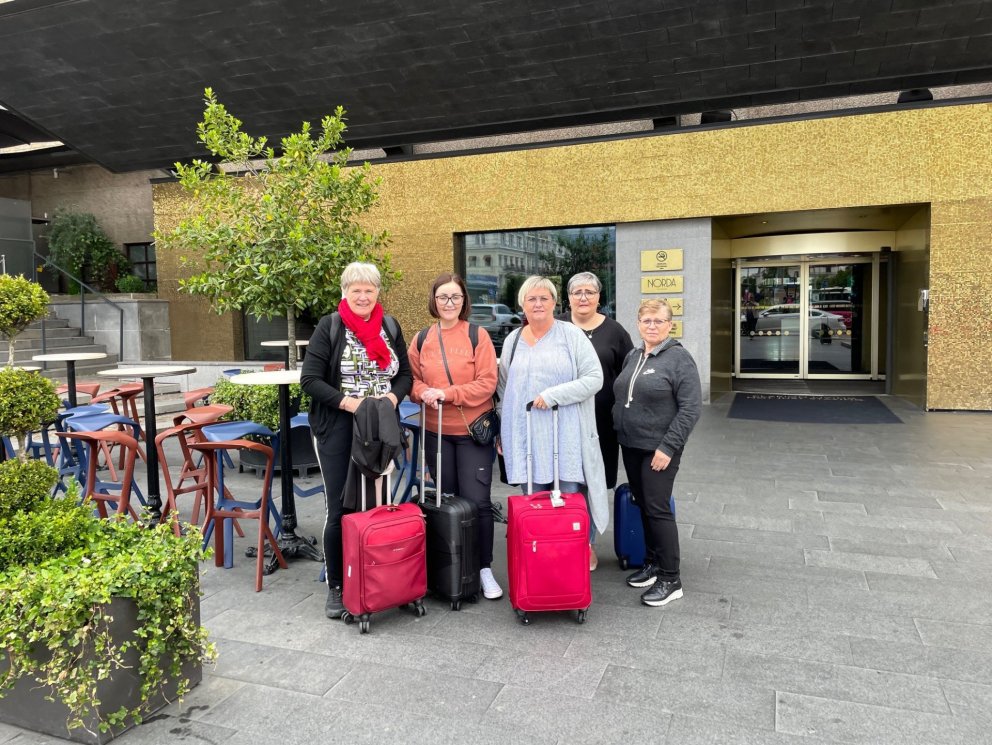 Fulltrúar Kjalar - Jakobína, Hafdís, Hólmfríður, Kristín og Ingunn