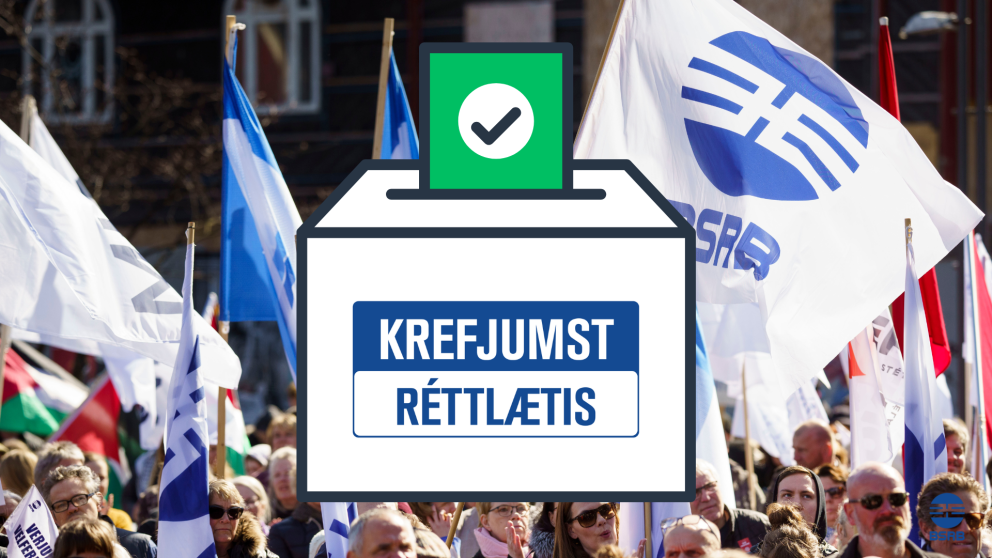 Kosið um frekari verkföll um allt land