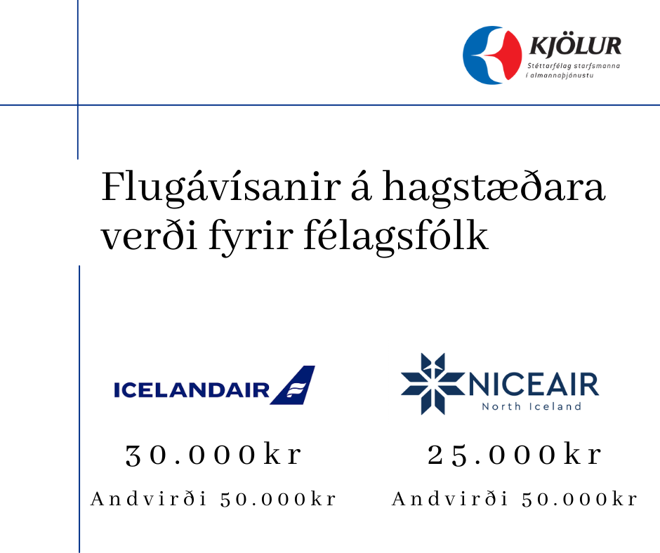 Flugávísanir á hagstæðara verði fyrir félagsfólk
