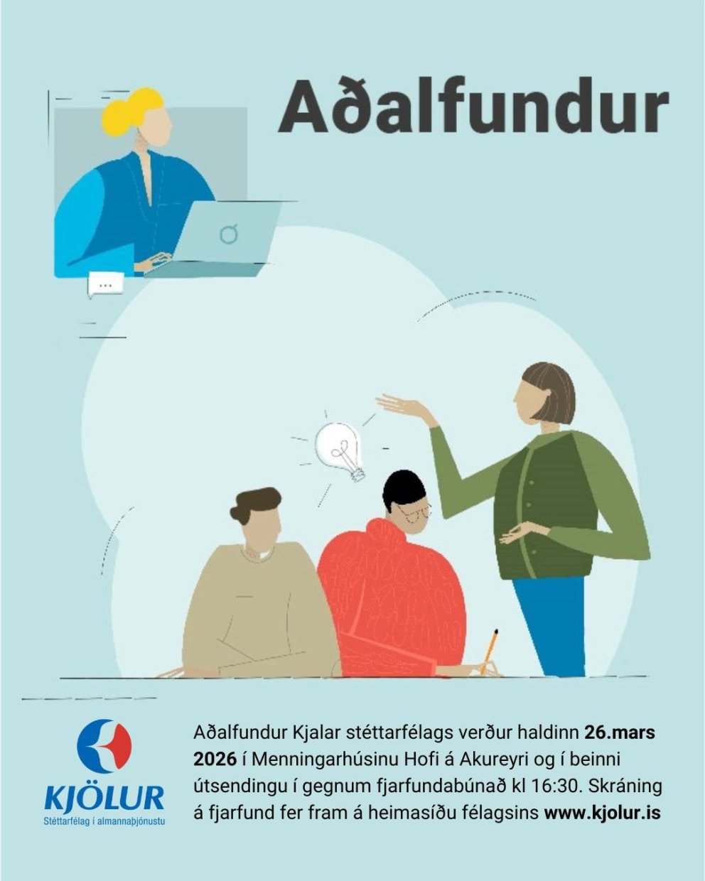 Aðalfundur félagsins er þann 26. mars nk.